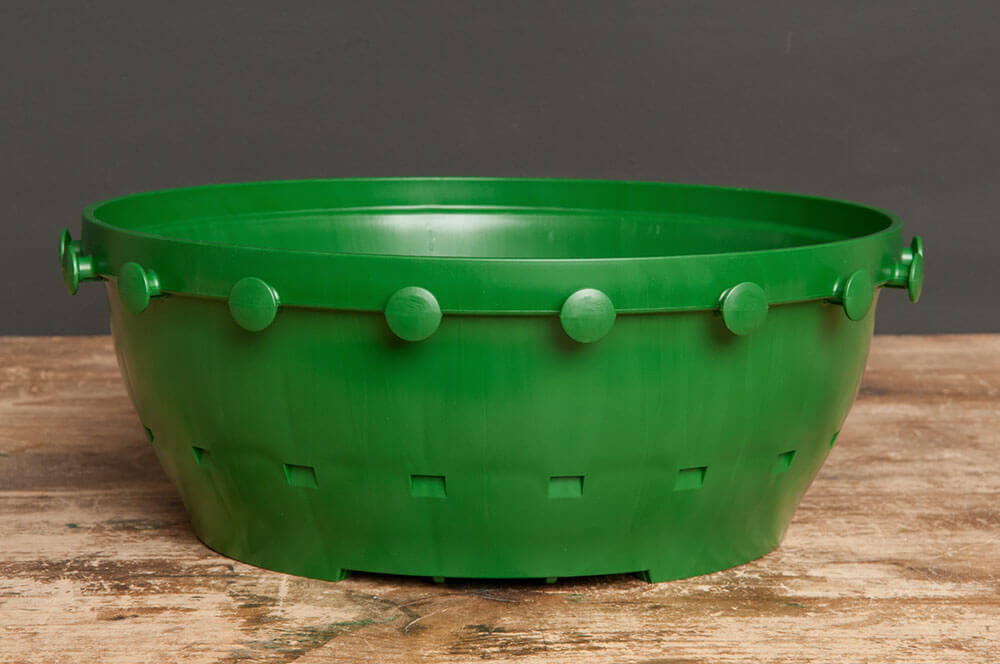 28 x 11 cm - Tie Pot - colour - green